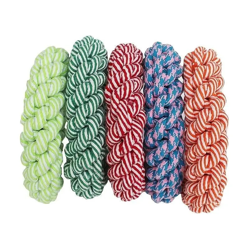 Durable Bite-Resistant Rope Dog Toy, Heavy-Duty Interactive Dental Cleaning Toy for Medium to Large Dogs, Perfect for Pulling Games and Solo Play, Durable Chew, Interactive Tough Chewer