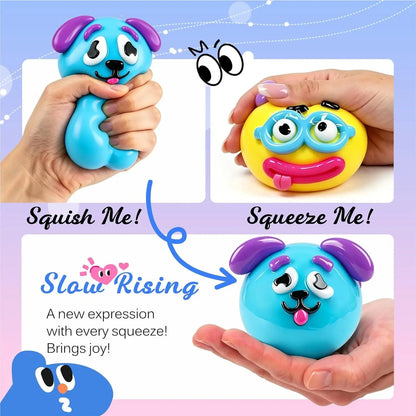 Cute Dog Face Changing Squeeze Toy, Soft Slow Rise Moldable Sensory Fidget Toy, Relaxing Stress Relief Plaything, Game Sets & Guides
