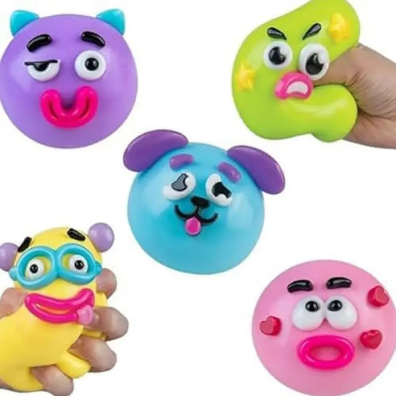 Dog Face Swap Squishy Soft Moldable Cute Slow Rise Relaxing Sensory Fidget Relief Anxiety Stress Fun with Interchangeable Faces for Tactile Play Fun