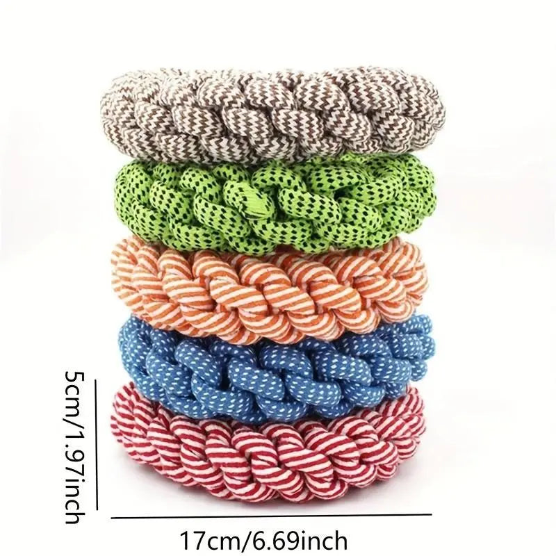 Durable Bite-Resistant Rope Dog Toy, Heavy-Duty Interactive Dental Cleaning Toy for Medium to Large Dogs, Perfect for Pulling Games and Solo Play, Durable Chew, Interactive Tough Chewer
