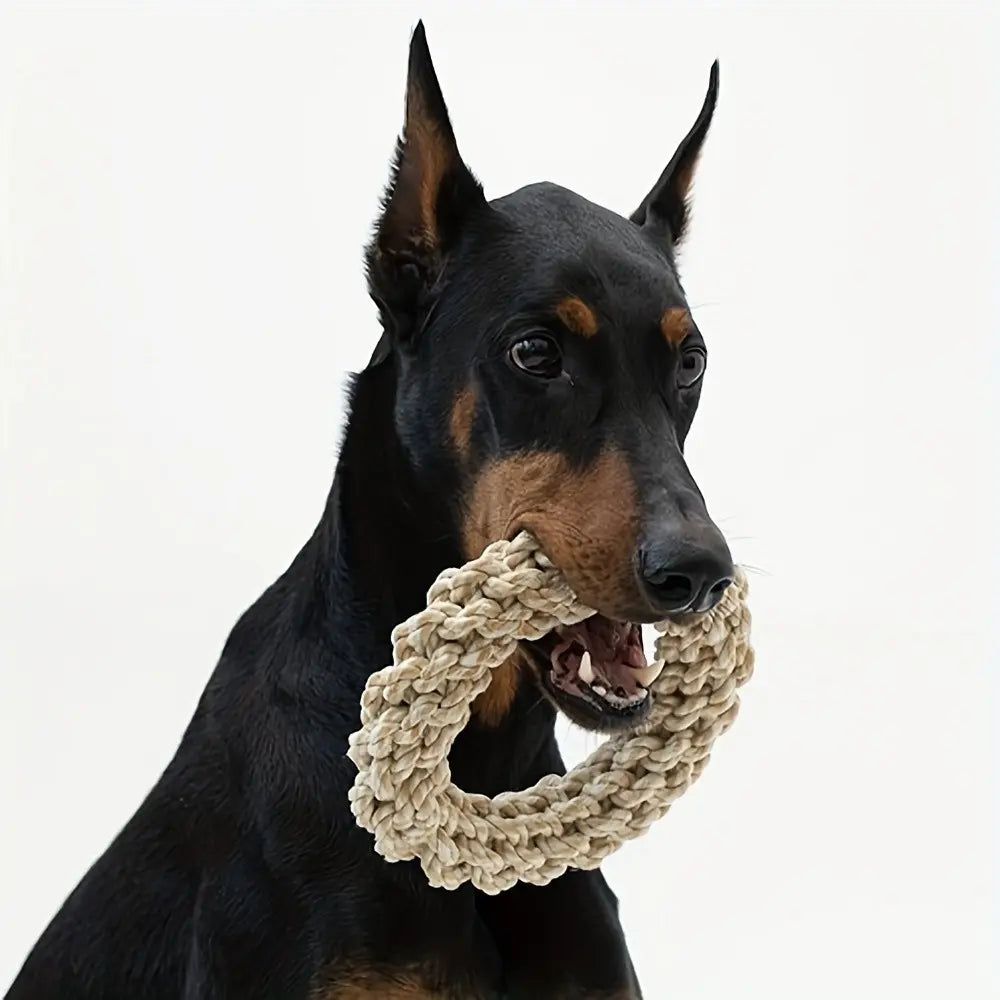 Durable Bite-Resistant Rope Dog Toy, Heavy-Duty Interactive Dental Cleaning Toy for Medium to Large Dogs, Perfect for Pulling Games and Solo Play, Durable Chew, Interactive Tough Chewer