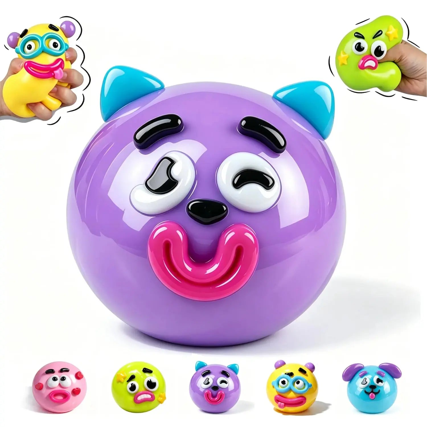 Cute Dog Face Changing Squeeze Toy, Soft Slow Rise Moldable Sensory Fidget Toy, Relaxing Stress Relief Plaything, Game Sets & Guides