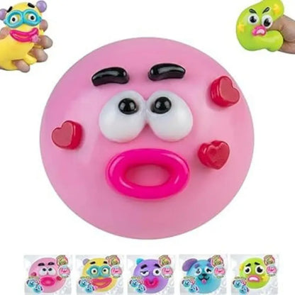 Dog Face Swap Squishy Soft Moldable Cute Slow Rise Relaxing Sensory Fidget Relief Anxiety Stress Fun with Interchangeable Faces for Tactile Play Fun