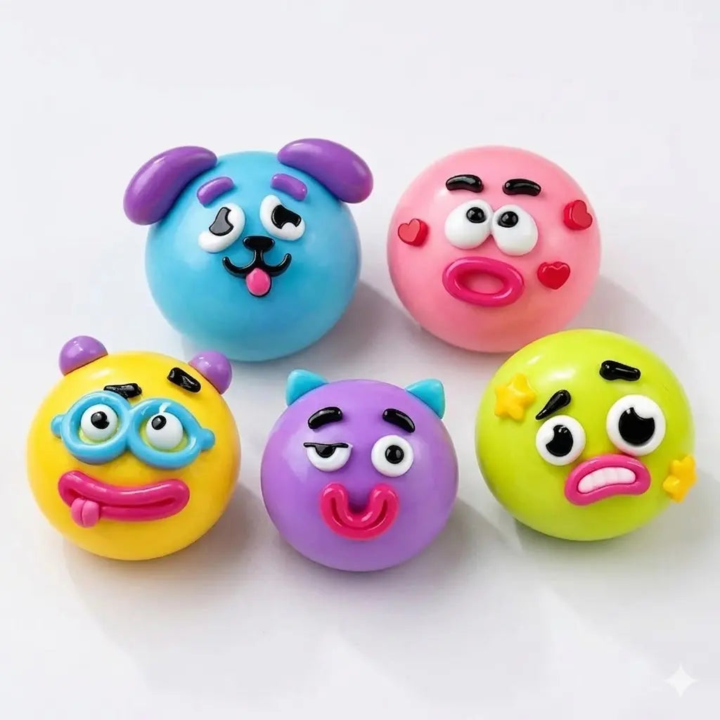 Dog Face Swap Squishy Soft Moldable Cute Slow Rise Relaxing Sensory Fidget Relief Anxiety Stress Fun with Interchangeable Faces for Tactile Play Fun