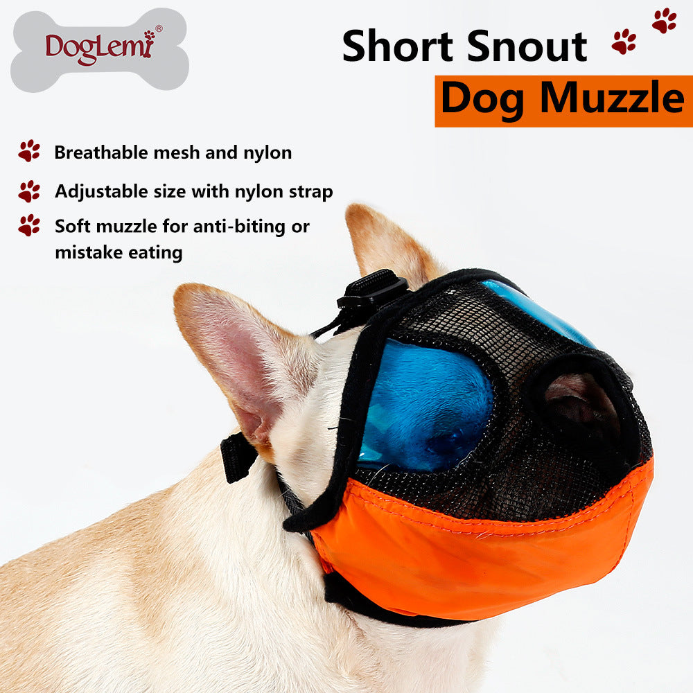 Dog Muzzle for Short-Nosed Breeds - Anti-Bark Design