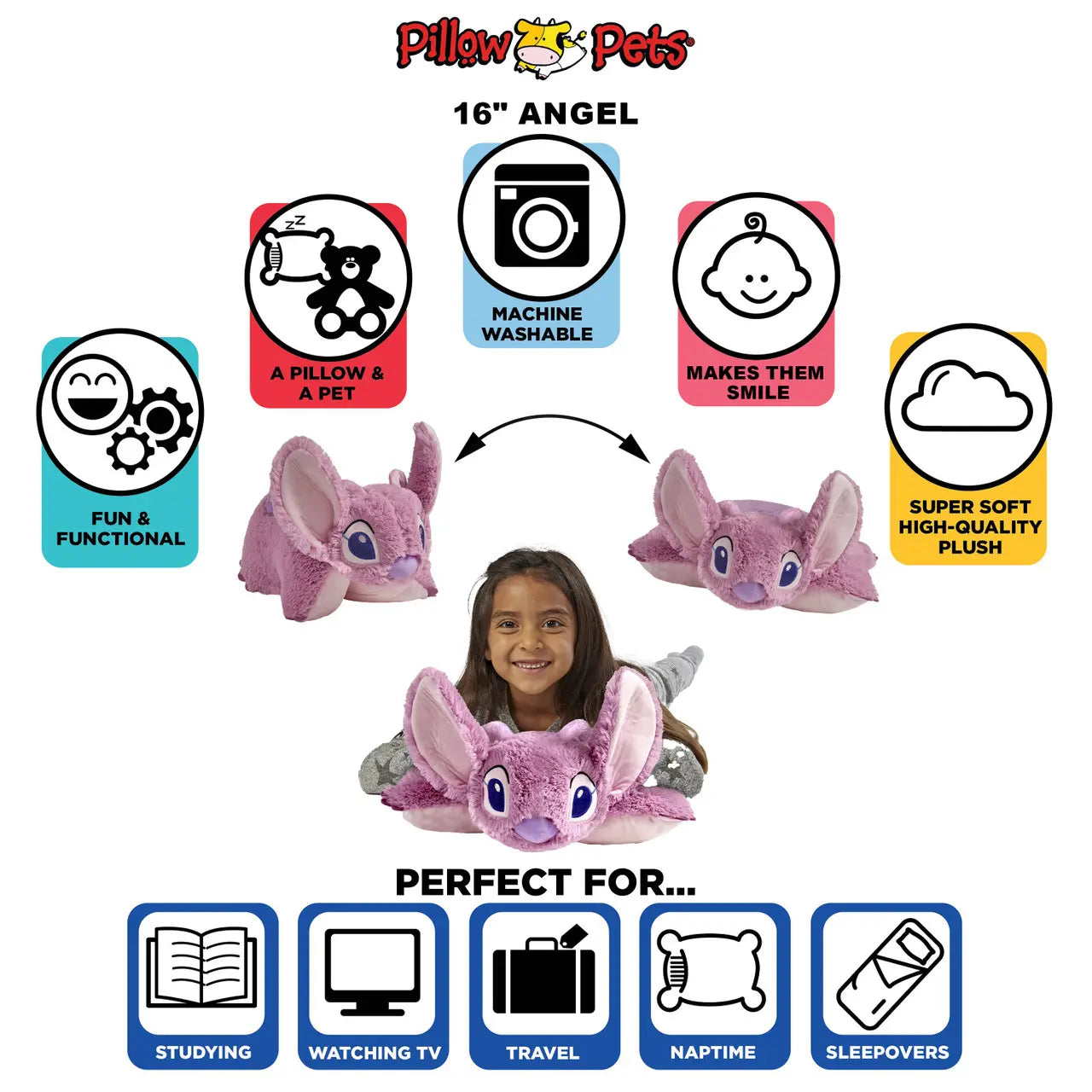 Sweet Pink Alien Pillow Pet
